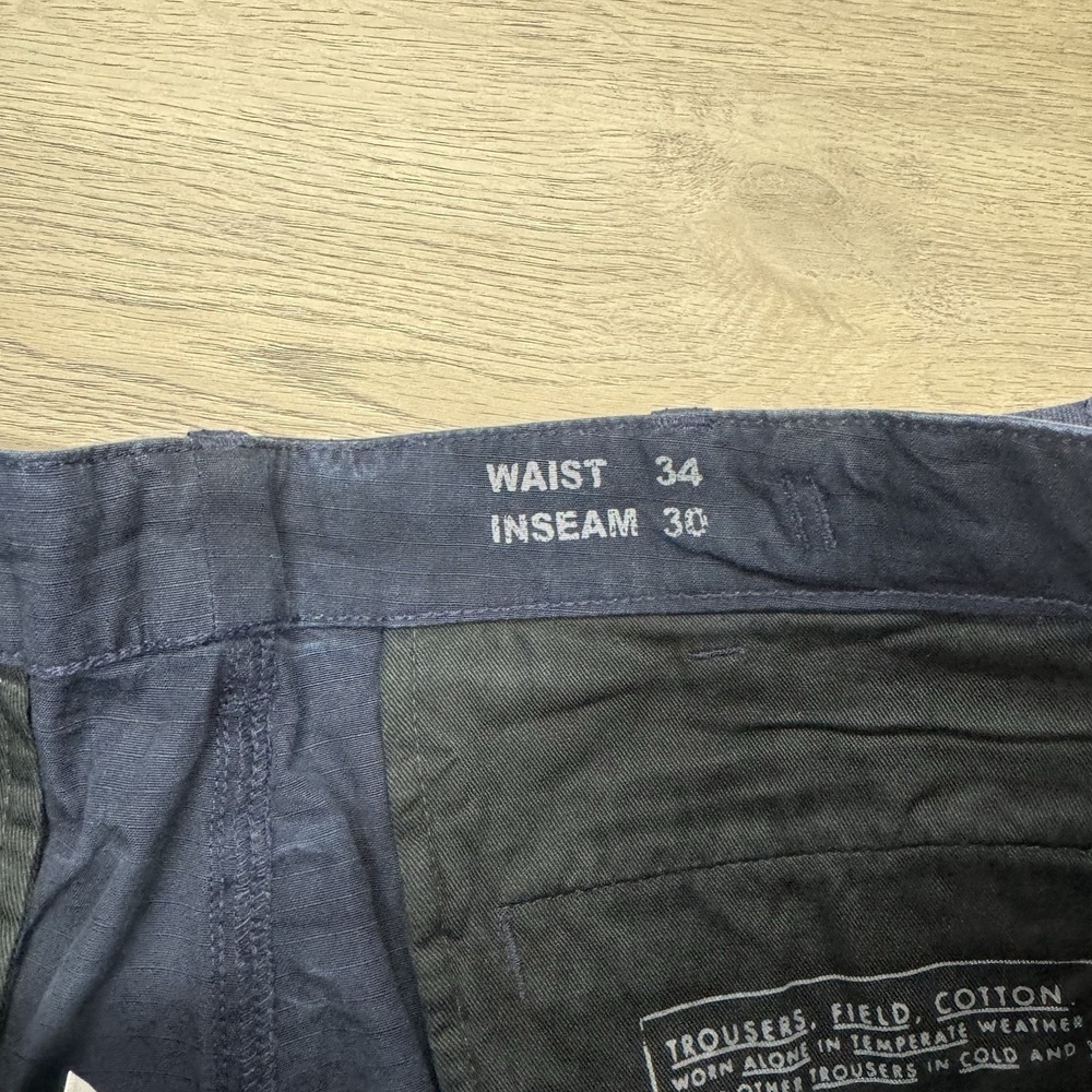 NWT Polo Ralph Lauren Navy Blue Cargo Utility Pants Men's Sz 34x30 Cinch - Picture 9 of 16